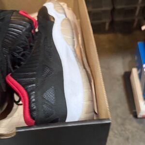 Jordan 12 Retro Black and Crimson Sneakers